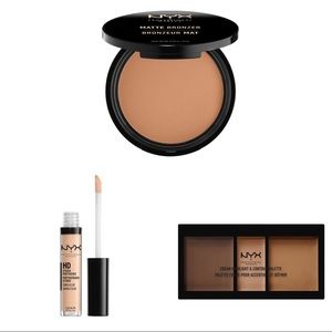 NYX Bronzer, Concealer & Contour Palette Bundle